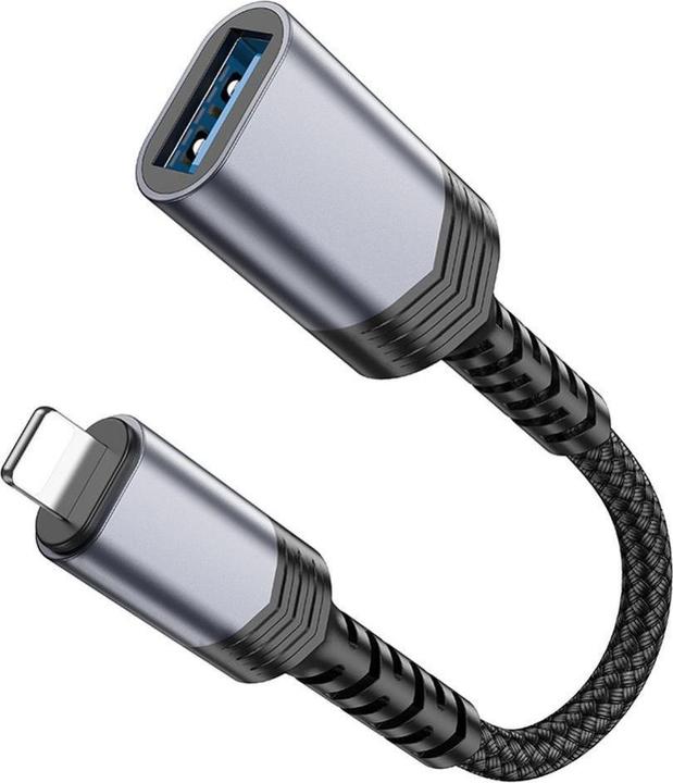 Image du produit Hoco Cable adapter iPhone Lightning 8-pin (male) to USB (female) 3.0 UA24 black (USB 3.0)