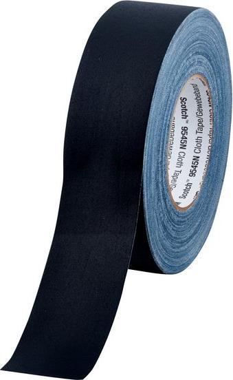 Actual product image 3M Scotch® 9545N fabric tape 50mm x 50m black (50 mm)