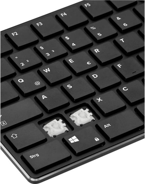 Produktbild Speedlink Tastatur RIVA Slim Metal Scissor, schwarz retail (DE, Kabelgebunden)