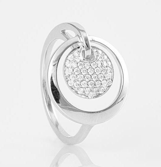 Breuning RING - BRILL. 0,239 Ct. H/si (53, 585/14 K Gold)