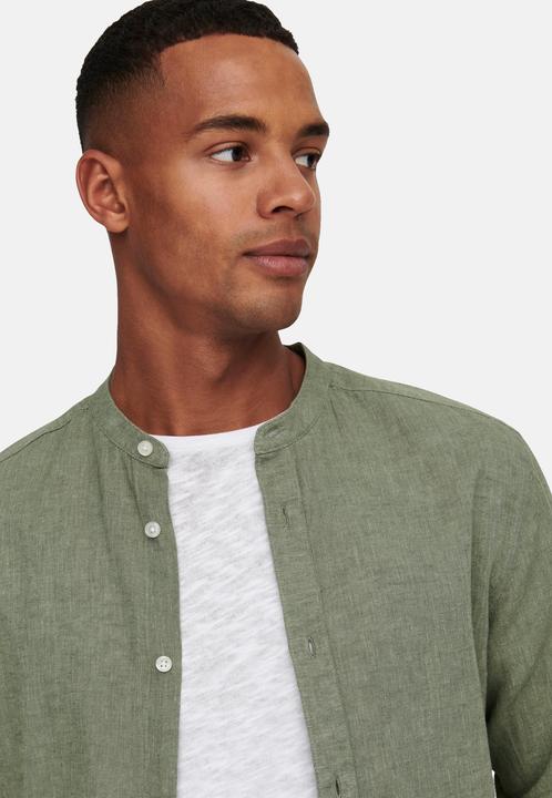 Produktbild Only & Sons Onscaiden Ls Solid Linen Mao Noos (M)