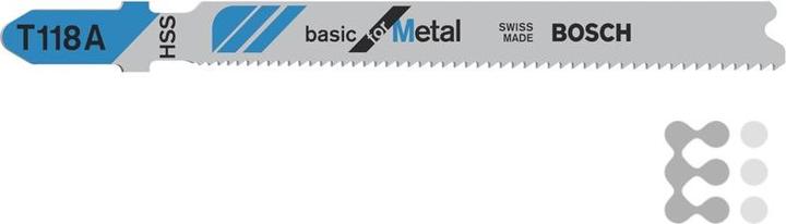 Productafbeelding Bosch Professional Zubehör Stichsägeblatt T 118 A Basic for Metal, 5er-Pack