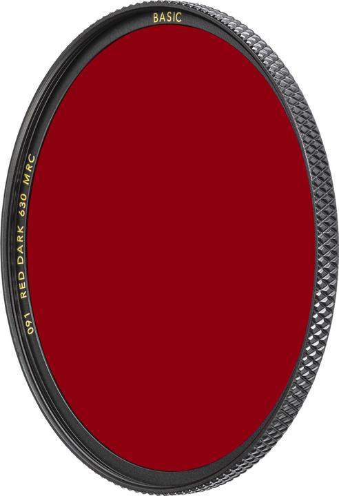 Actual product image B+W 091 Red filter dark 630, MRC/Basic 52mm (Colour filters, 52 mm)