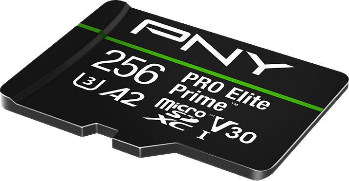Produktbild PNY microSD Pro Elite Prime 256GB (256 GB, microSDXC, U3, UHS-I)