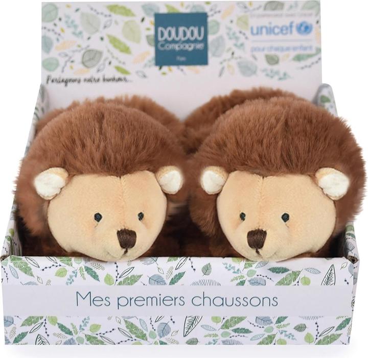 Actual product image Doudou et Compagnie Unicef Footies with Rattle Hedgehog 0-6M
