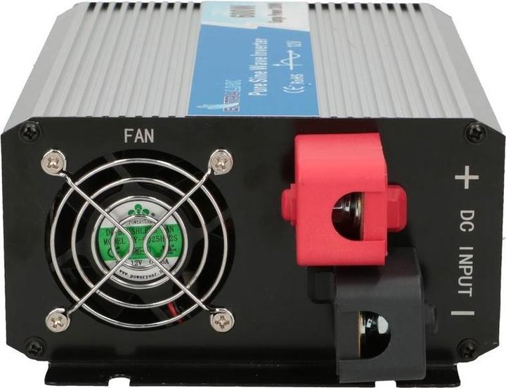 Image du produit Extralink VOLTAGE CONVERTER -,, PURE SINUS OPIP-600W power adapter/inverter Auto Aluminium, Black