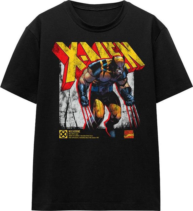 Actual product image Unisex Adult X-Men Wolverine Infographic T-Shirt (M)