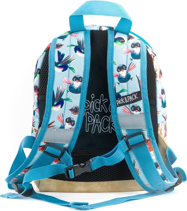 Actual product image Pick & Pack Birds Backpack (22 x 31 x 11 cm) - Dusty blue