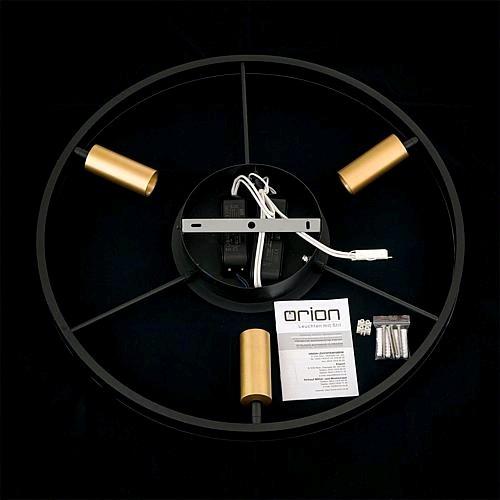 Actual product image Orion LED ceiling light 3000K 50W DL 7686 black gold (3000 lm)