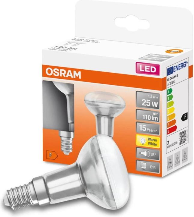 Produktbild Osram Led Star R50 (E14, 1.50 W, 110 lm, 1 x, F)