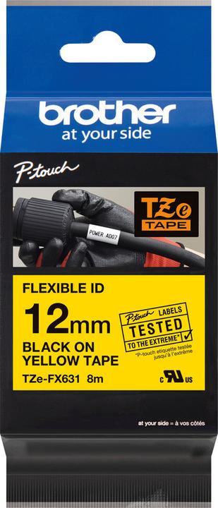 Image du produit Brother Tze-Fx631 (1.20 cm, Jaune)