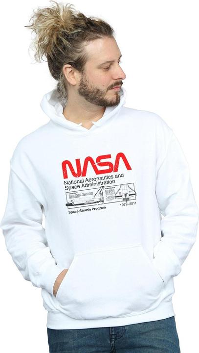 Immagine prodotto Nasa Felpa con Cappuccio Navetta Spaziale Uomo (M)