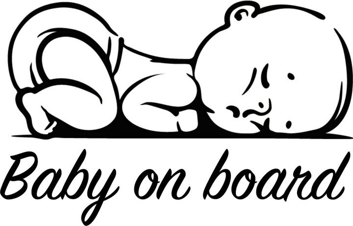 Produktbild Babystar copy of Baby Autoaufkleber Sweet Smile Boy - Schwarz