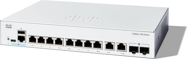 Actual product image Cisco Catalyst 1300 8p GE Ext PS 2x1G Combo (10 Ports)