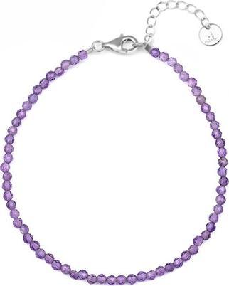 Agato Mineral Bracelet With Amethyst Pol-B03/21l
