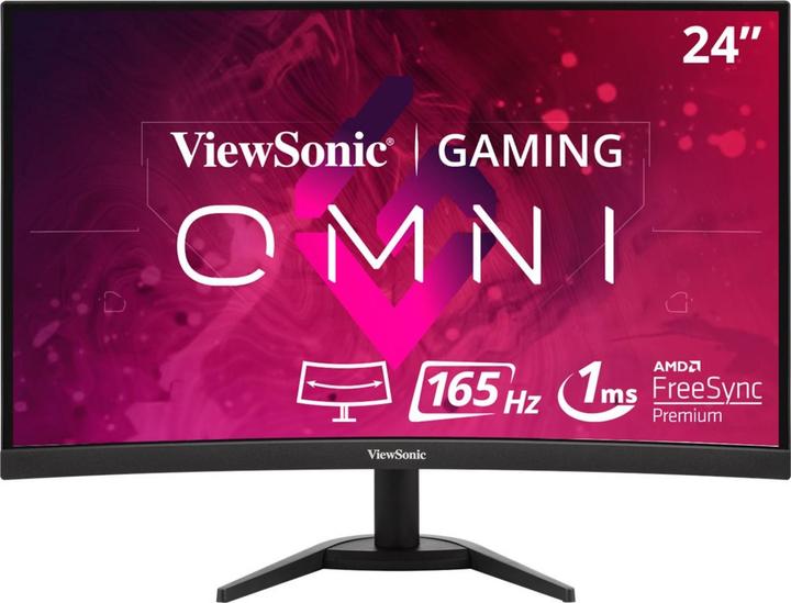 Produktbild Viewsonic VX2468-PC-MHD, 60,96 cm (24 Zoll), 144Hz, VA - DP, HDMI (1920 x 1080 Pixel, 24")