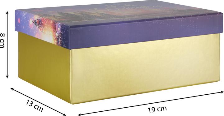 Image du produit Idena Boîtes cadeaux Noël lilas M : 19x8x13 L : 23x9x15cm 2 pièces (Coffret cadeau, 2 x)