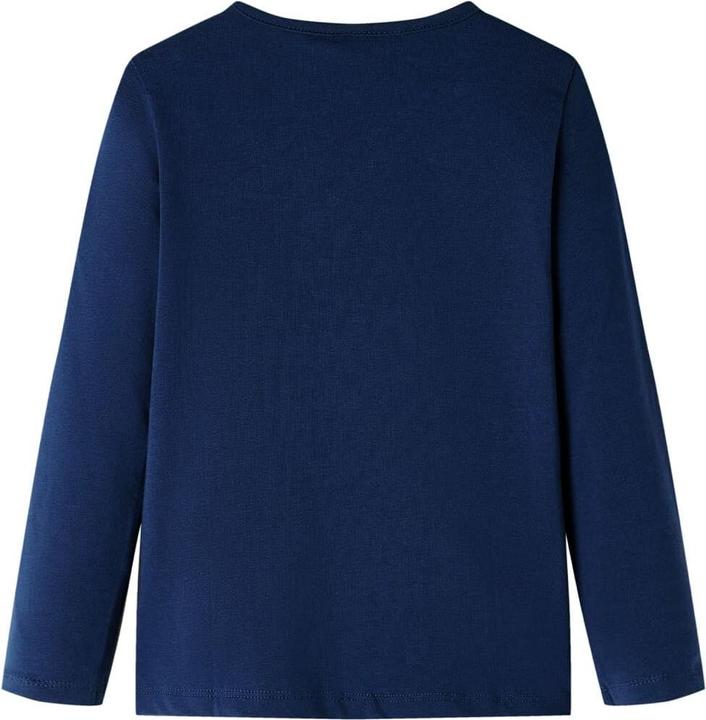 Immagine prodotto VidaXL Camicia da bambino a maniche lunghe blu navy 128,Materiale: 95 % cotone (128)