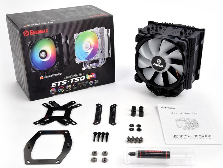 Actual product image Enermax CPU Cooler ETS-T50 AXE RGB (160 mm)
