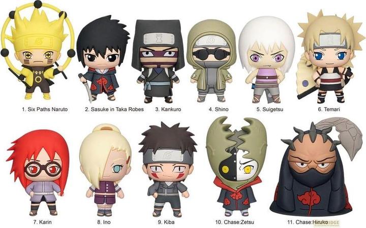 Produktbild Monogram Int. Naruto Shippuden 3D PVC-Taschenanhänger Series 4 Display (24)