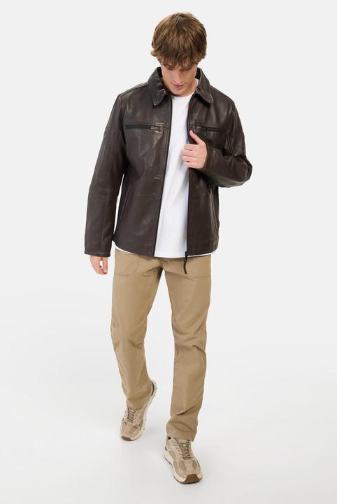 Immagine prodotto Camel Active Leder Blouson mit Hemdkragen (50)