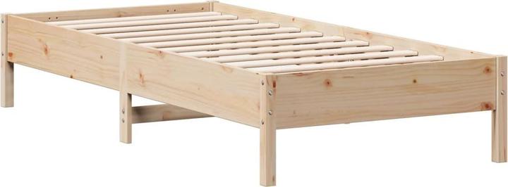 Produktbild VidaXL Massivholzbett Holzbett Bett Doppelbett ohne Matratze 120x190cm Kiefer (120 x 190 cm)
