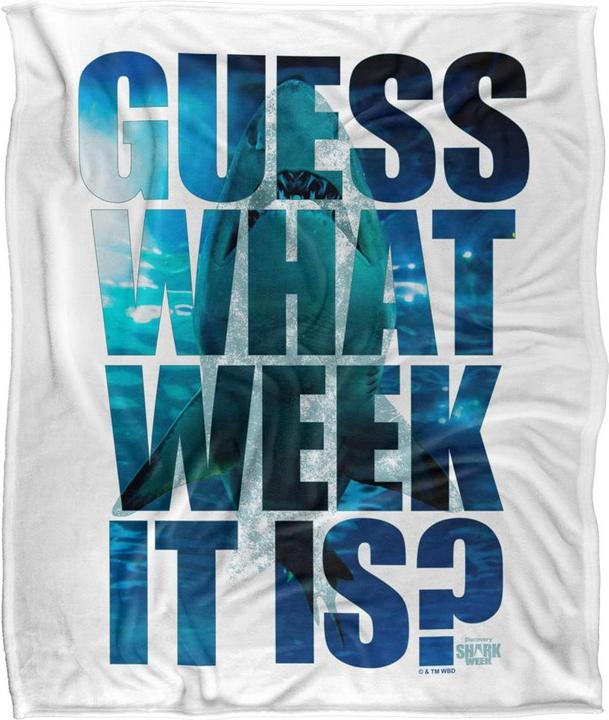Produktbild Shark Week Decke Guess What (152 x 127 cm)