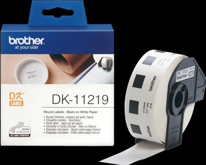 Produktbild Brother DK-11219 Runde Papieretiketten