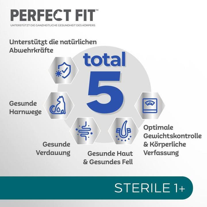 Energy Label Perfect Fit Cat Dry Sterile 1+ Chicken 1.4kg (Adult, 1 pcs., 1428 g)