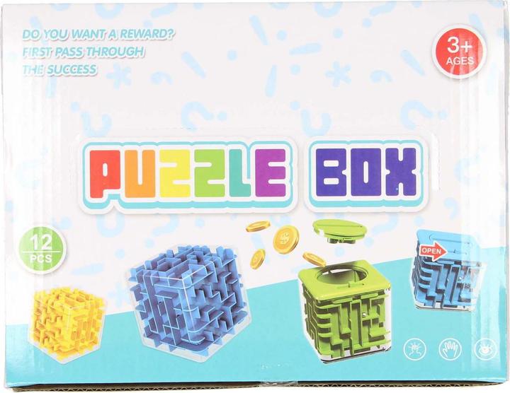 Actual product image Money box patience cube, 12 pcs.