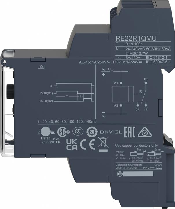 Image du produit Schneider Electric Relais horaire Star delta 24VDC/24-240VAC