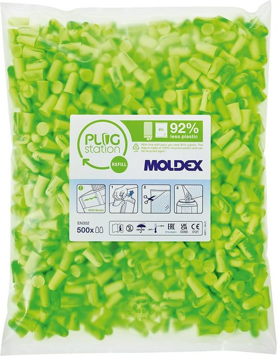Actual product image Moldex Gehörschutzstöpsel - Pura Fit PS 500 Paar - Nachfüllpackung (1000 x)