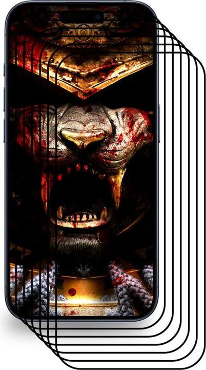Produktbild Protectorking 6x Ceramic-Glass Full Cover HD Klar (6 Stück, Apple iPhone 15 Plus)