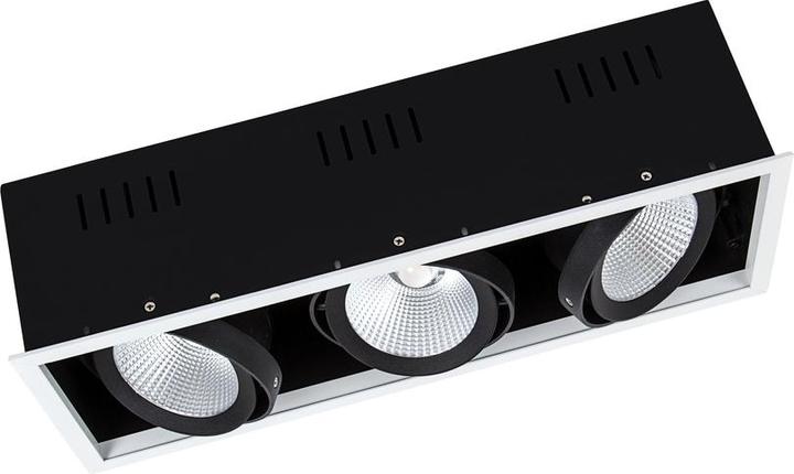 Produktbild Ledvance LED-Einbaustrahler schwenkbar dreiflammig Spot Multi 3X30W/4000K FL WT/BK 3X30W 4000K 3x2700lm 50...