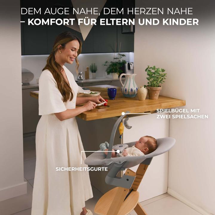Image du produit KinderKraft Enock + fonction chaise longue Calmee (Chaise haute)