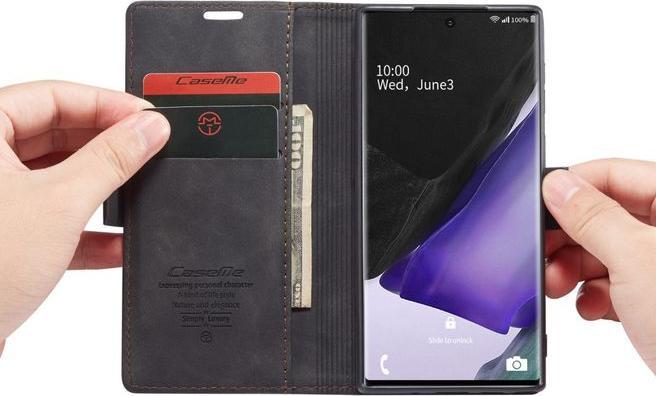 Produktbild Caseme Leder Flip Wallet Case Hülle (Samsung Galaxy Note 20)
