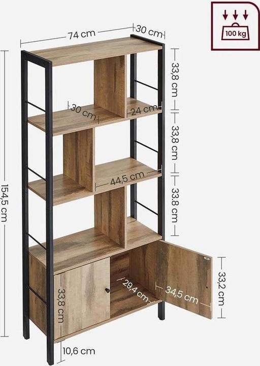 Immagine prodotto Vasagle Sam (74 x 30 x 154,5 cm)