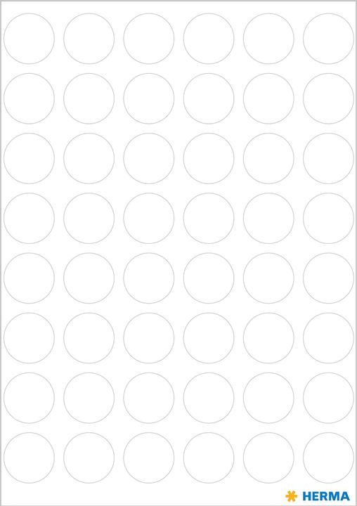 Actual product image HERMA Marking points