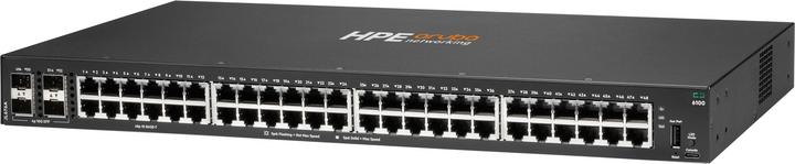 Actual product image HPE E Aruba 6100 Switch 4 SFP+ Ports, 1 USB Type C Console Port, 1 USB Type A Host Port, Layer 2 (48 Ports)