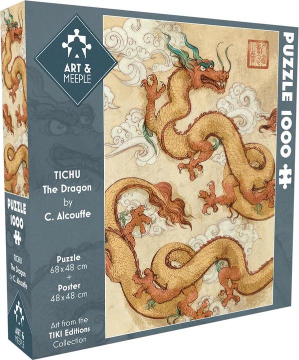 Produktbild Tiki Editions Art&Meeple Puzzle - Tichu, Dragon1000 Pcs (1000 Teile)
