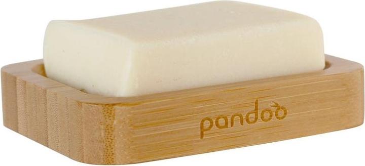 Pandoo Bamboo Soap Dish Natural Bamboo Wood Rectangular Soap Tray for Sink
