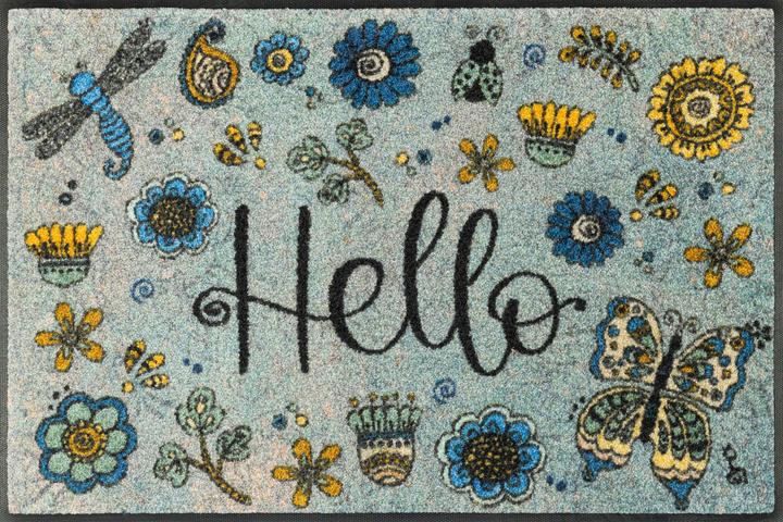 Wash + Dry Zerbino "Hello flowers (50 x 75 cm)