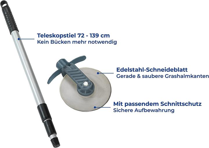 Produktbild Wenko Rasenkantenroller 72,0 - 139,0 cm (Rasentrimmer)
