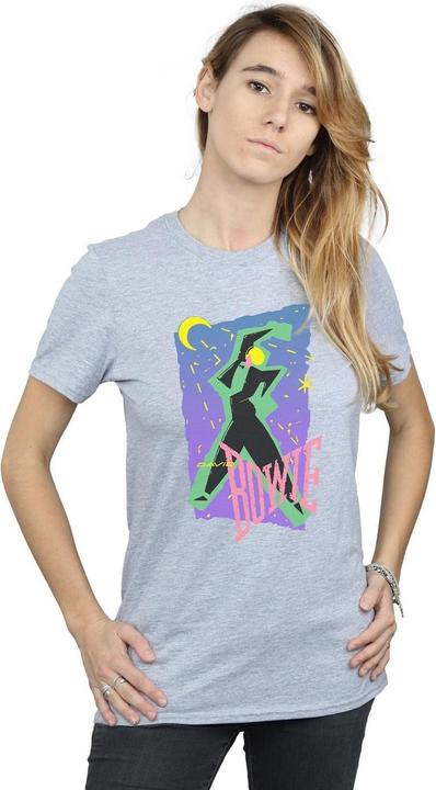 Immagine prodotto David Bowie Moonlight Dance Boyfriend Fit Maglietta Ampia Donna (XL)