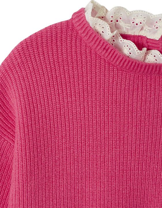 Immagine prodotto Vertbaudet Mädchen Pullover mit Volantkragen, Capsule Collection MAMA, TOCHTER & BABY Oeko-Tex (146, 152)