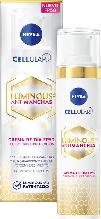 Image du produit NIVEA Luminous 630o Antimanchas Crema Día SPF50 (40 ml) (Chiffons de nettoyage, 40 ml)
