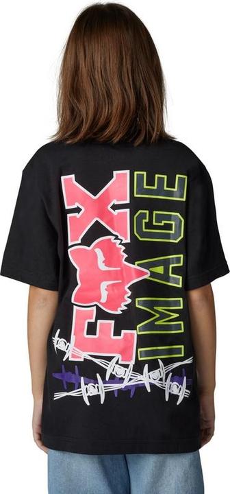 Actual product image Fox Tee 23 Yth Barb Wire Ss Blk Yxl (XL)