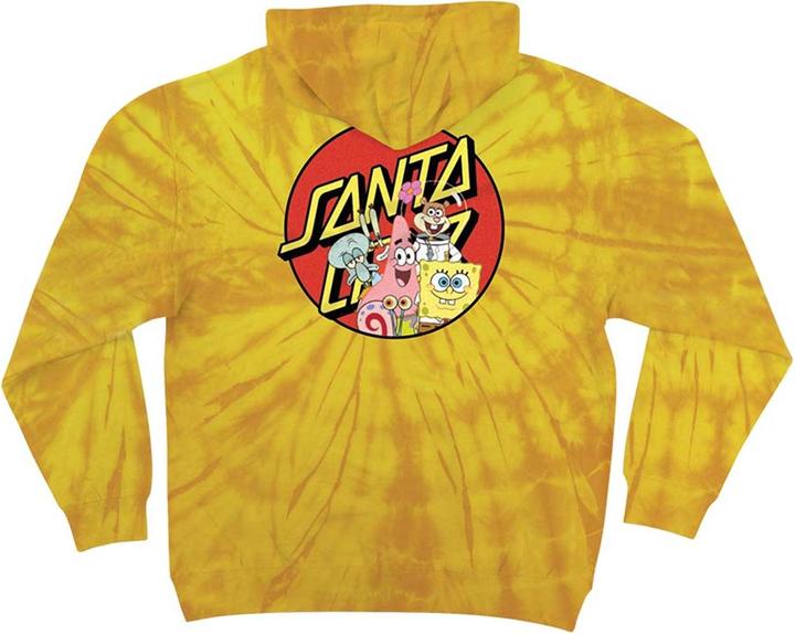 Santa Cruz Sponge Bob Group Spider Hoody