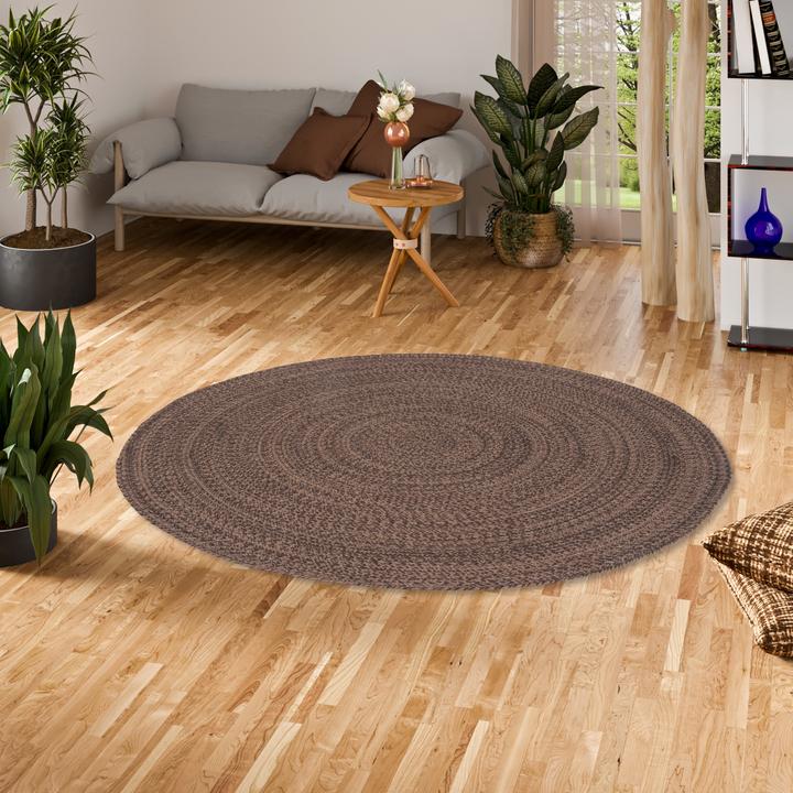 Produktbild Pergamon Naturfaser Teppich Handgefertigt Jute Kaya Rund (200x200 cm)