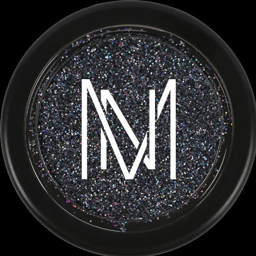 Marily Nails Glitter powder 6 - Holo Black (Holo Black)